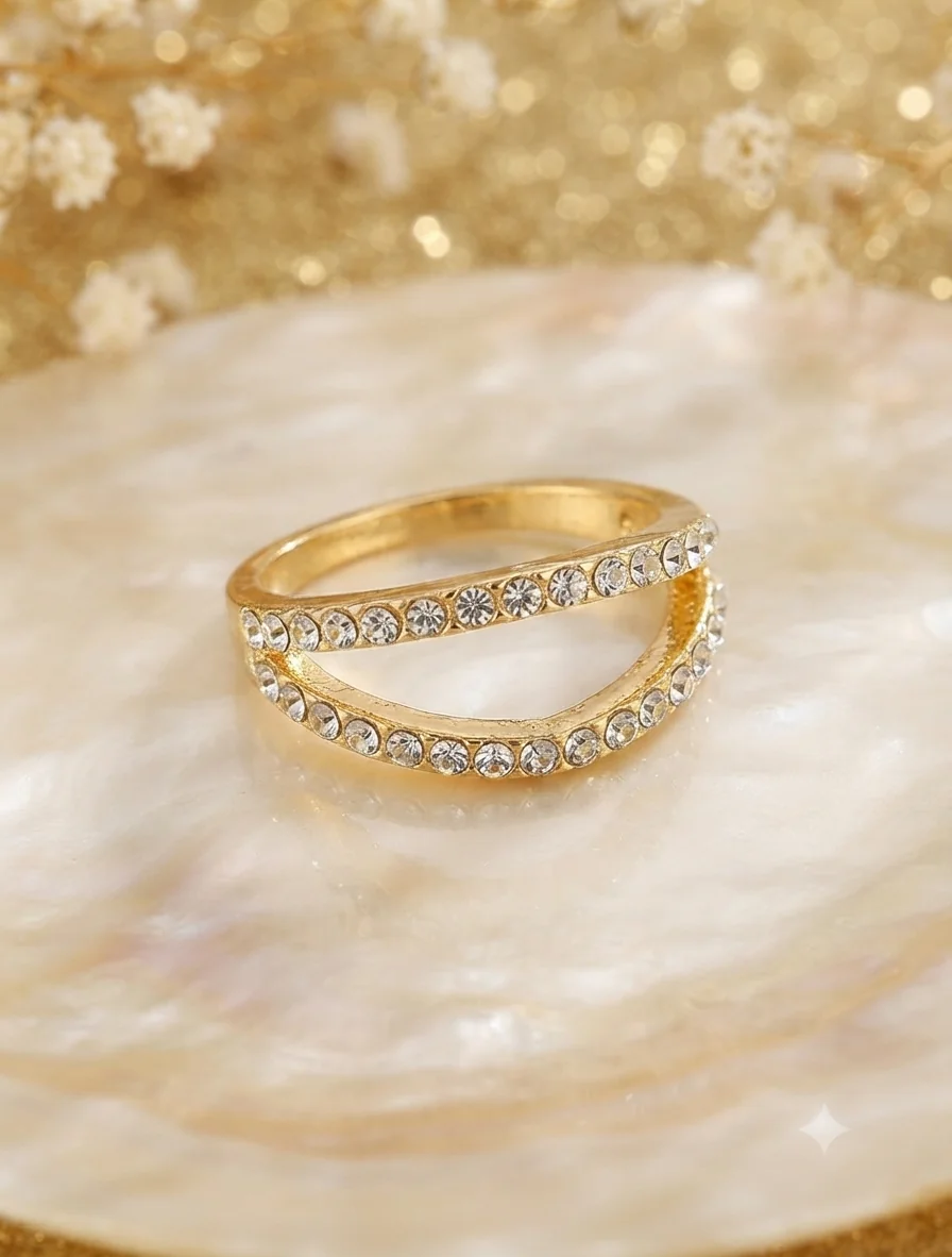 „Double Glam“ Ring EU 53 für Frauen