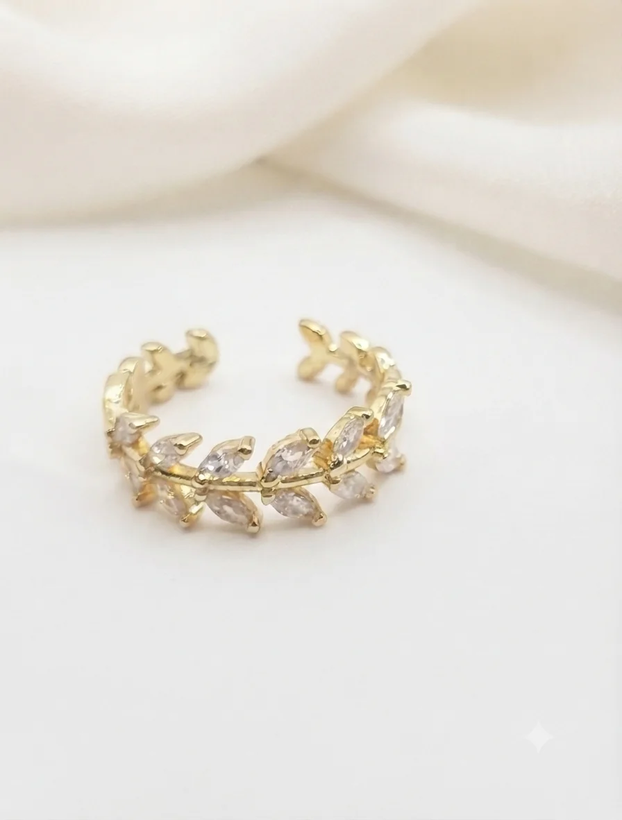 „Golden Laurel“ Ring EU 57 für Frauen