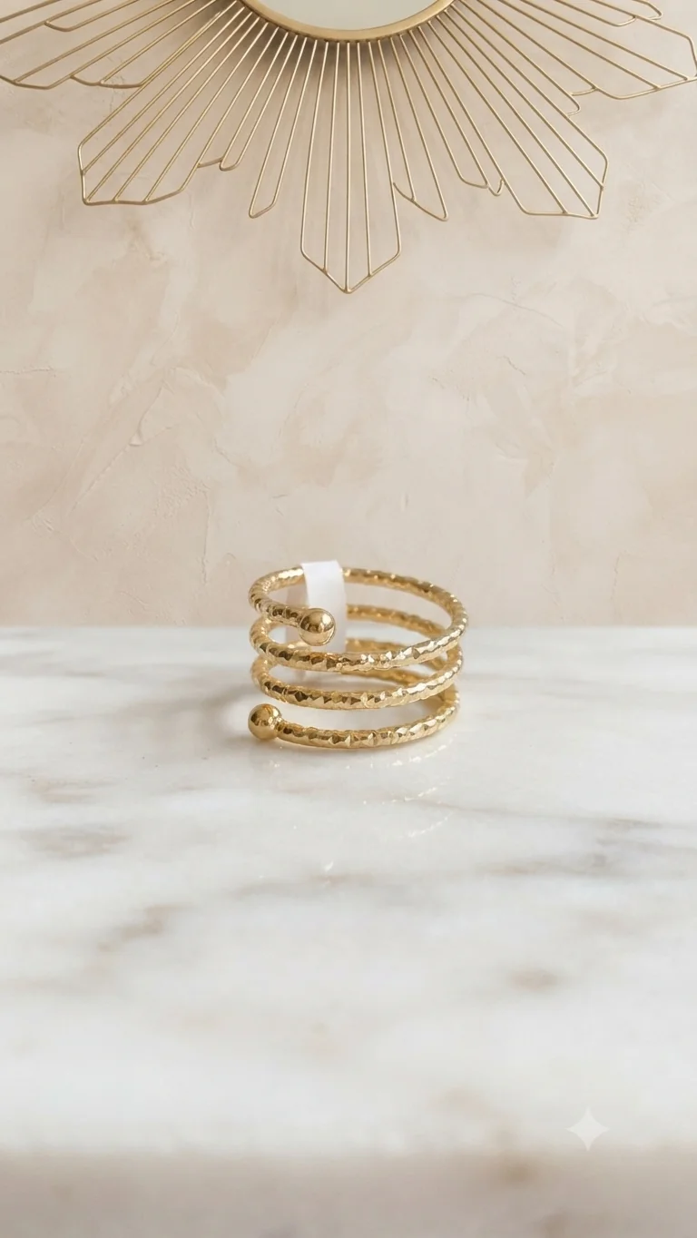 „Golden Twist“ Ring EU 60 für Frauen