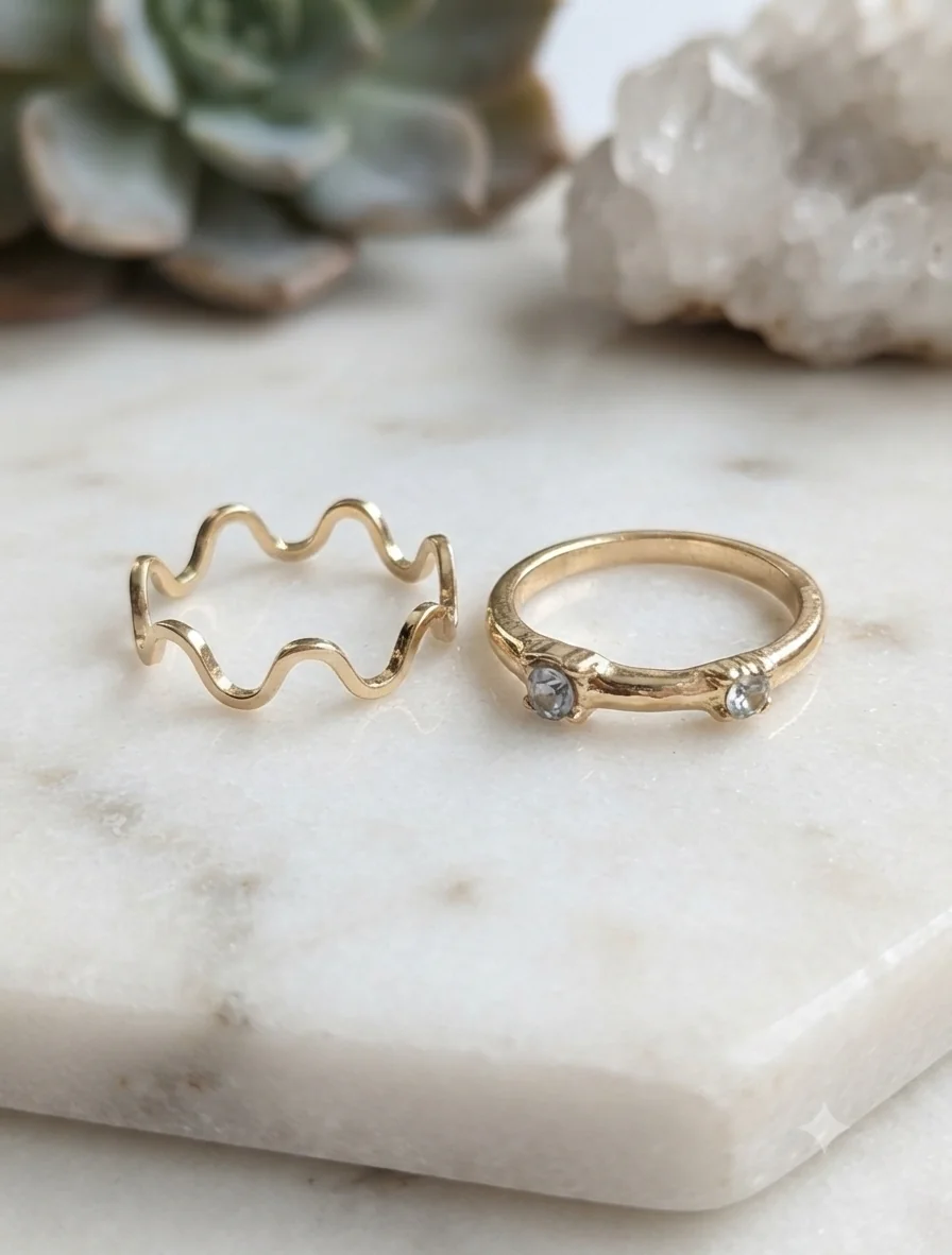 „Golden Waves“ Ringe EU 50 für Frauen