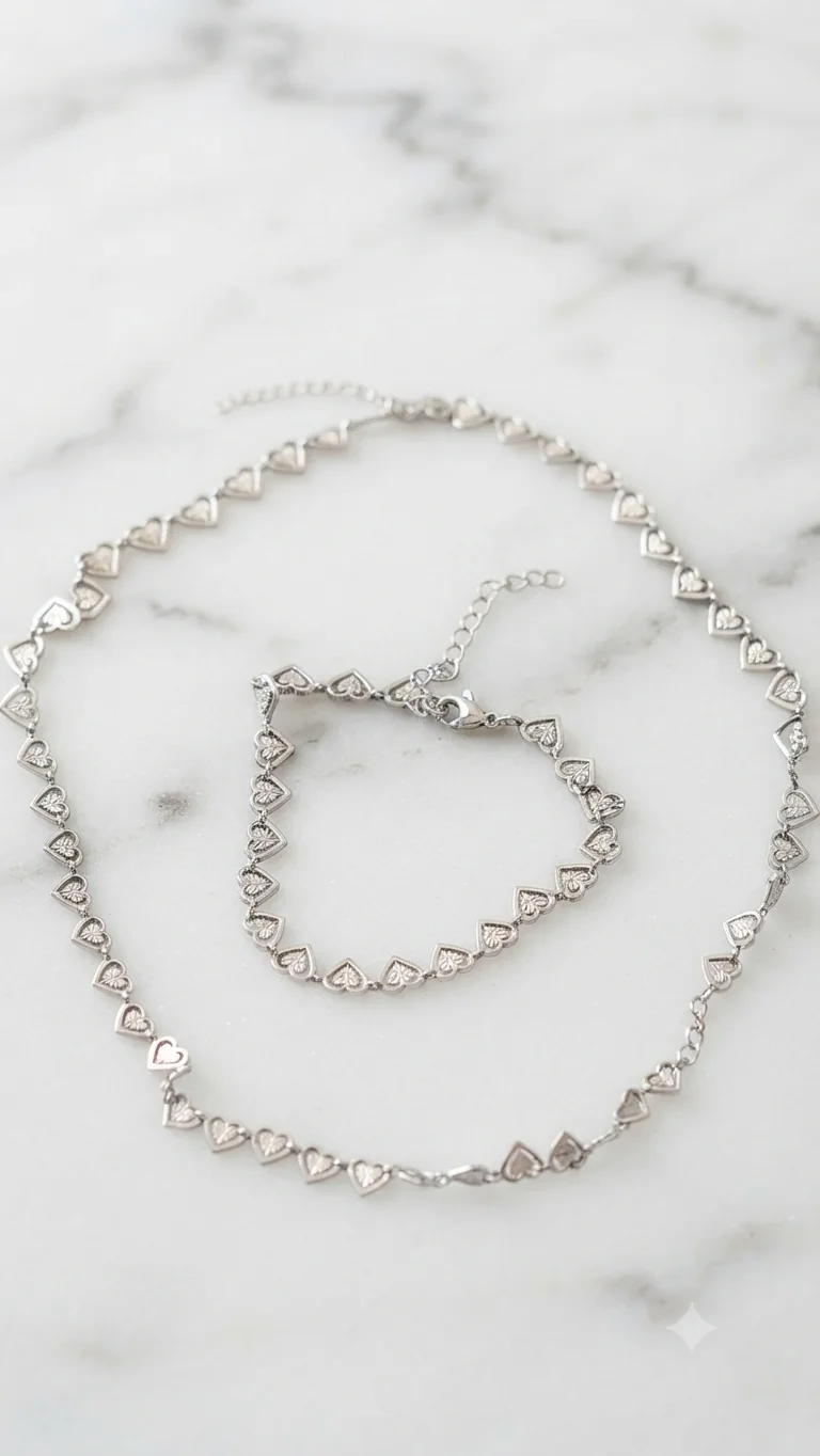 „Herzschlag“ Halskette & Armband für Frauen