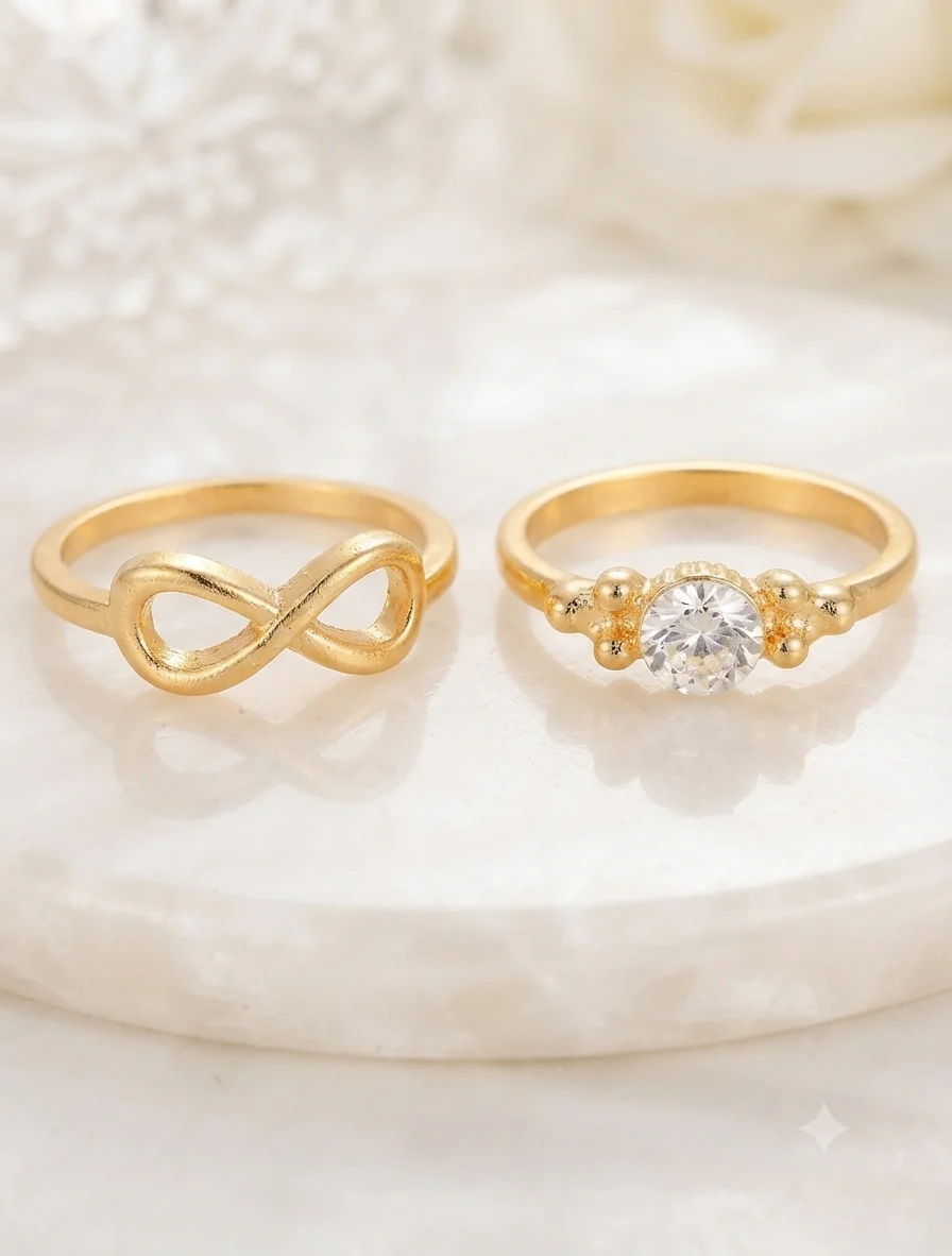 „Infinity Glow“ Ringe EU 53 für Frauen