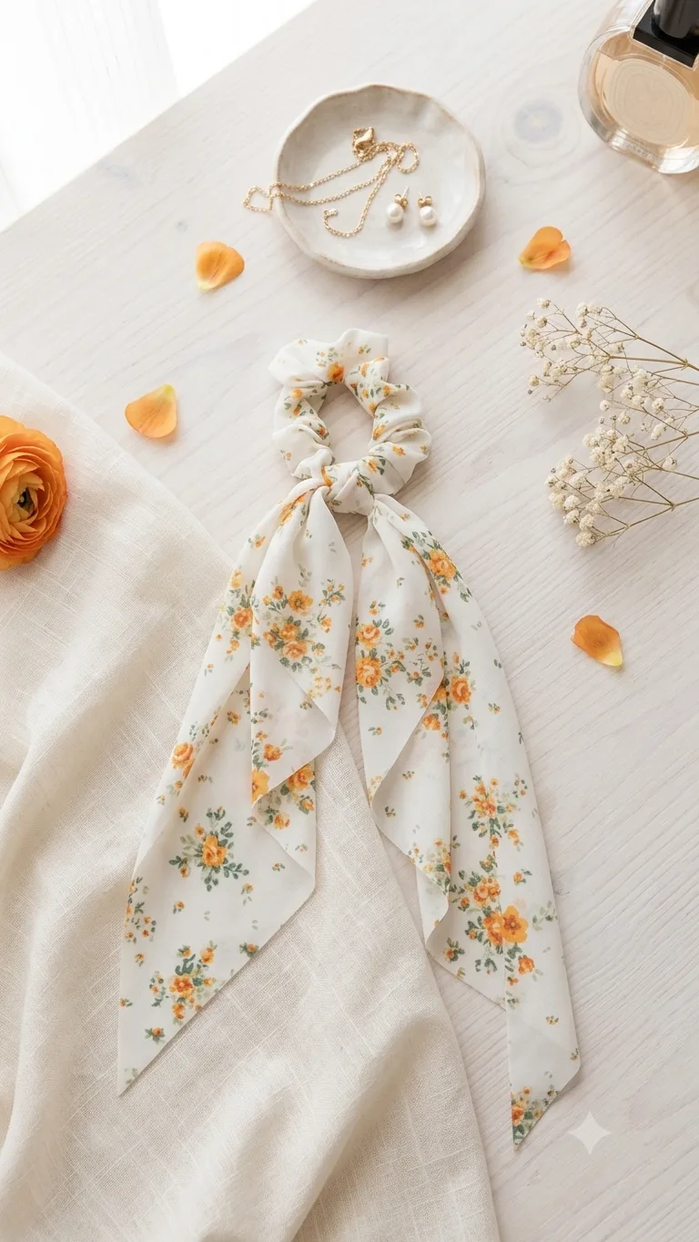 Schal-Scrunchie „Milia“