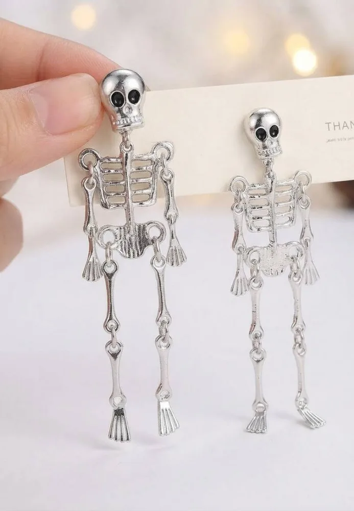 Skelett-Ohrringe „Gothic Bones“ für Frauen